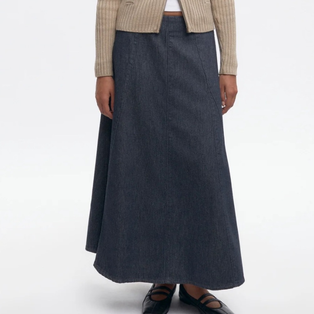 KOTN Wave Denim Skirt